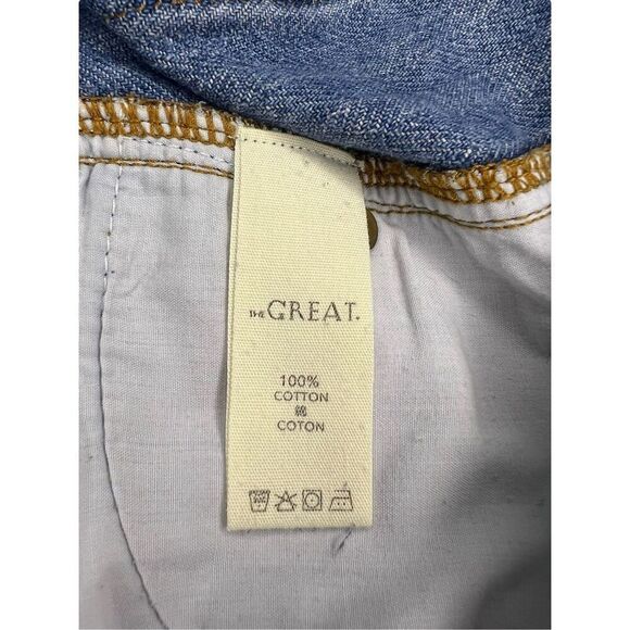 THE GREAT. Women’s 29 Straight Leg Premium Jeans Cropped Buckle Back Designer - Picture 7 of 7